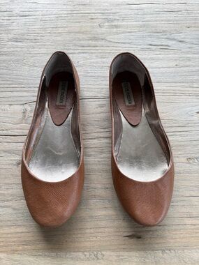 Steve Madden Women's Brown Leather Ballet Flats size 9.5M